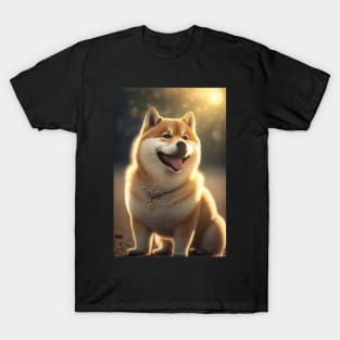 Happy Shiba Inu Dog T-Shirt